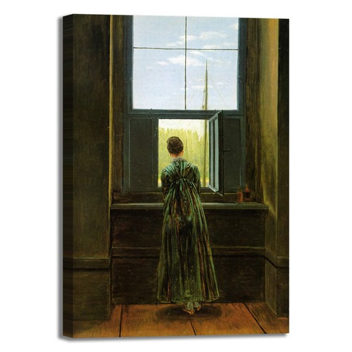 Caspar donna alla - , finestra